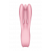 Гибкий клитораотный вибратор SATISFYER THREESOME 1 PINK