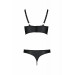 Комплект белья Бра с открытой грудью и Трусики MALWIA BIKINI black S/M - Passion