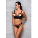 Комплект белья Бра с открытой грудью и Трусики MALWIA BIKINI black S/M - Passion