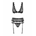 Комплект Obsessive Emperita set, три элемента, S/M черный