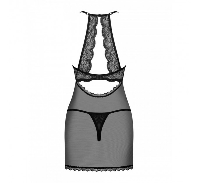 Пеньюар Obsessive Pearlove и стринги S/M