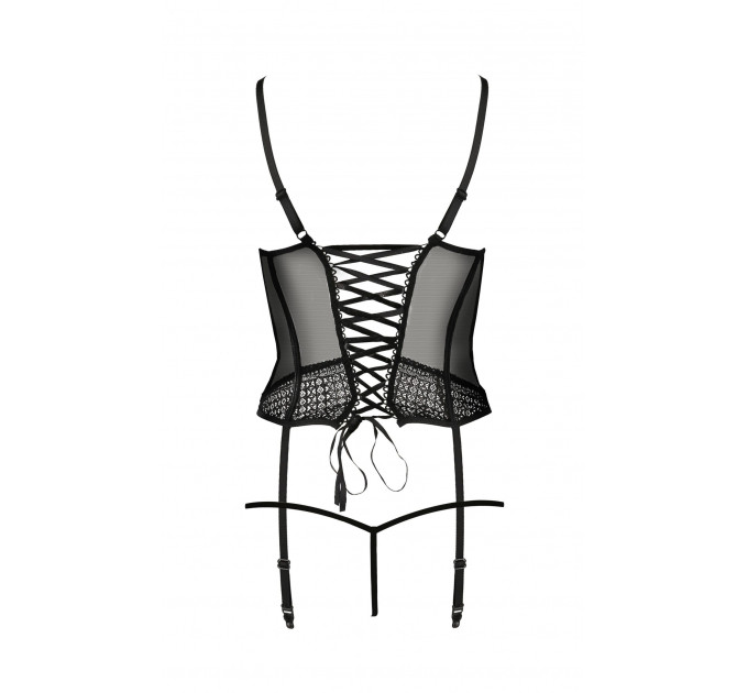 Корсет PERDITA CORSET black S/M - Passion