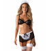 Костюм горничной черно-белый Obsessive MAIDME Set 5 S/M