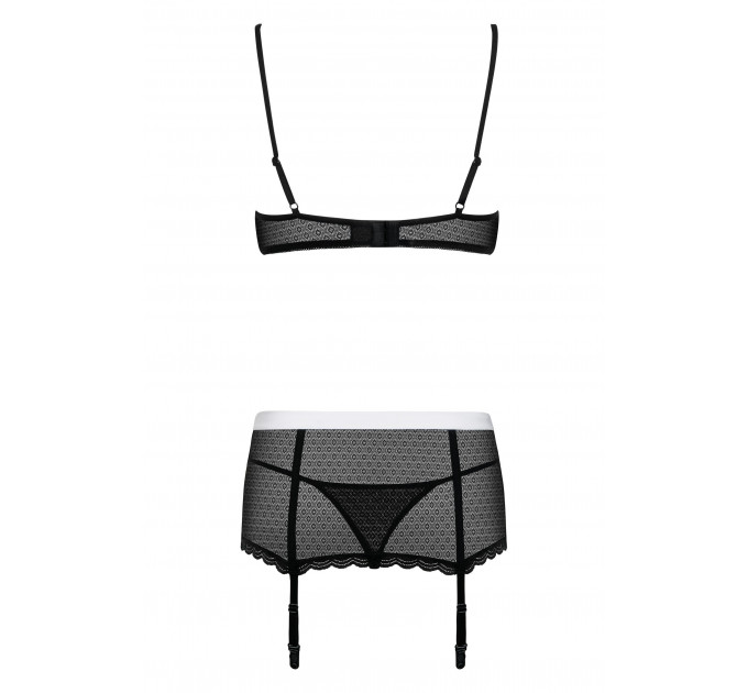 Костюм горничной черно-белый Obsessive MAIDME Set 5 S/M