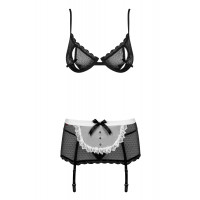 Костюм горничной черно-белый Obsessive MAIDME Set 5 S/M