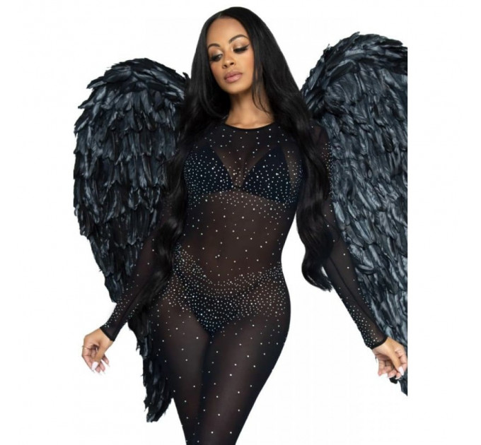Крылья ангела из перьев Leg Avenue Black Feather Wings - Hvit