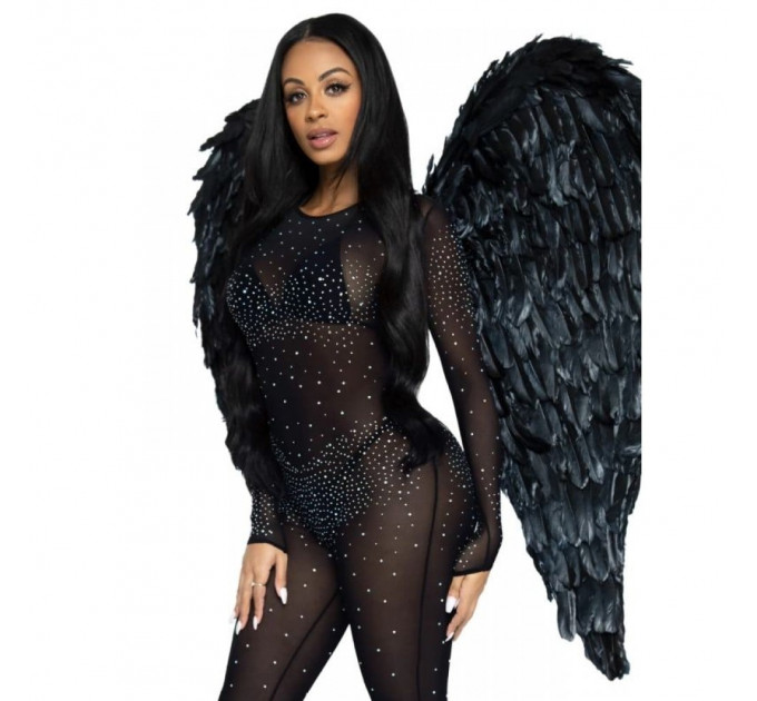 Крылья ангела из перьев Leg Avenue Black Feather Wings - Hvit