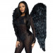 Крылья ангела из перьев Leg Avenue Black Feather Wings - Hvit