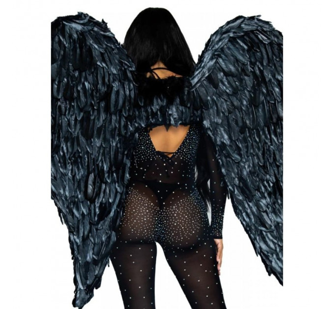 Крылья ангела из перьев Leg Avenue Black Feather Wings - Hvit