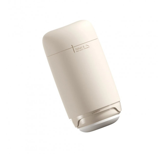 Мастурбатор нереалистичный Tenga Puffy Latte Brown, рельефный, бежевый