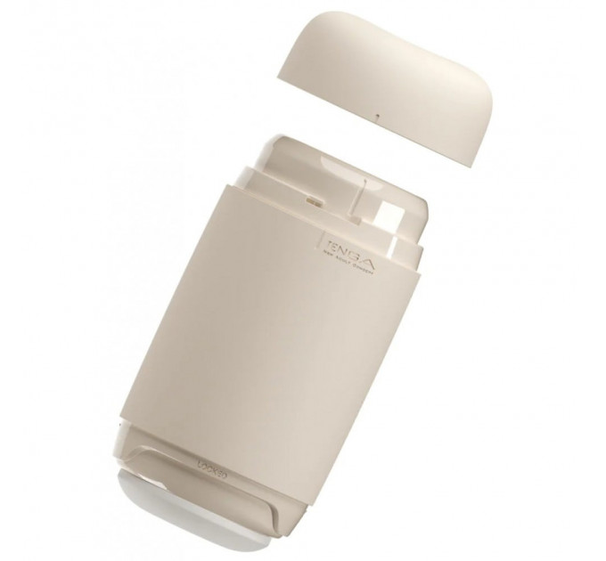 Мастурбатор нереалистичный Tenga Puffy Latte Brown, рельефный, бежевый