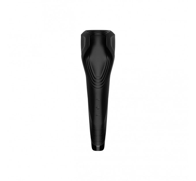Эргономичный мастурбатор для мужчин с вибрацией Satisfyer Men Wand, черный