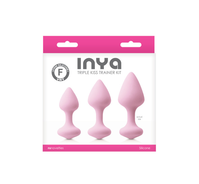 Набор анальных пробок NS Novelties INYA TRIPLE KISS TRAINER KIT PINK