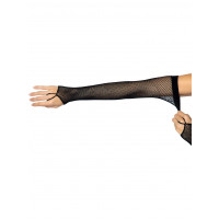 Перчатки в сеточку One Size Fishnet Arm Warmer Gloves от Leg Avenue, черные