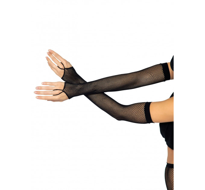 Рукавички One Size Fishnet Arm Warmer Gloves від Leg Avenue, чорні