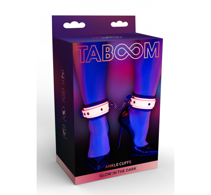 Поножи светящиеся в темноте Taboom Ankle Cuffs, розовые