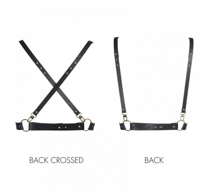 Портупея " Х " MAZE by, Bijoux Indiscrets Black