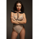 Портупея с крыльями One Size Black Angel 3, натуральная кожа, черная