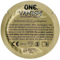 Набір ультратонких латексних презервативів One Vanish Hyperthin (ціна за 5 шт.)