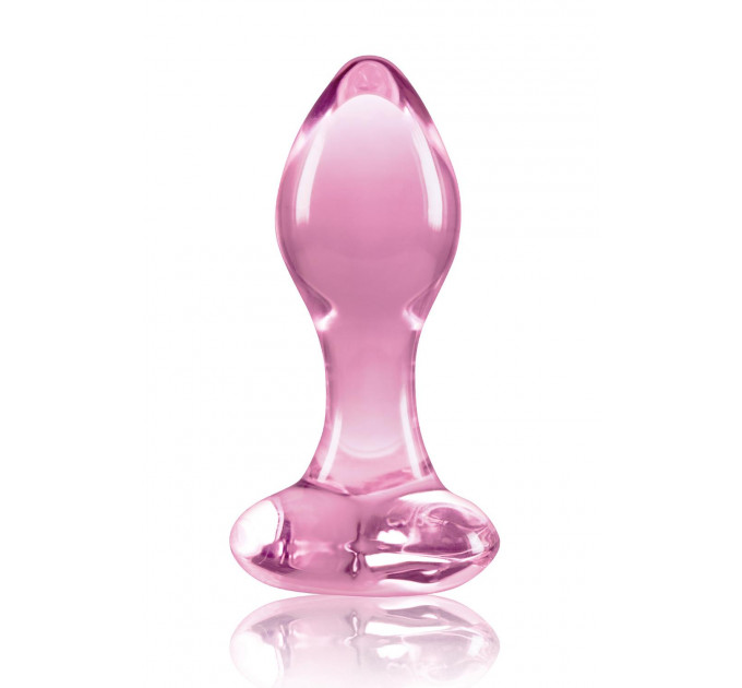 Стеклянная пробка NS Novelties CRYSTAL HEART PINK