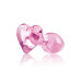 Стеклянная пробка NS Novelties CRYSTAL HEART PINK