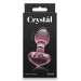 Стеклянная пробка NS Novelties CRYSTAL HEART PINK