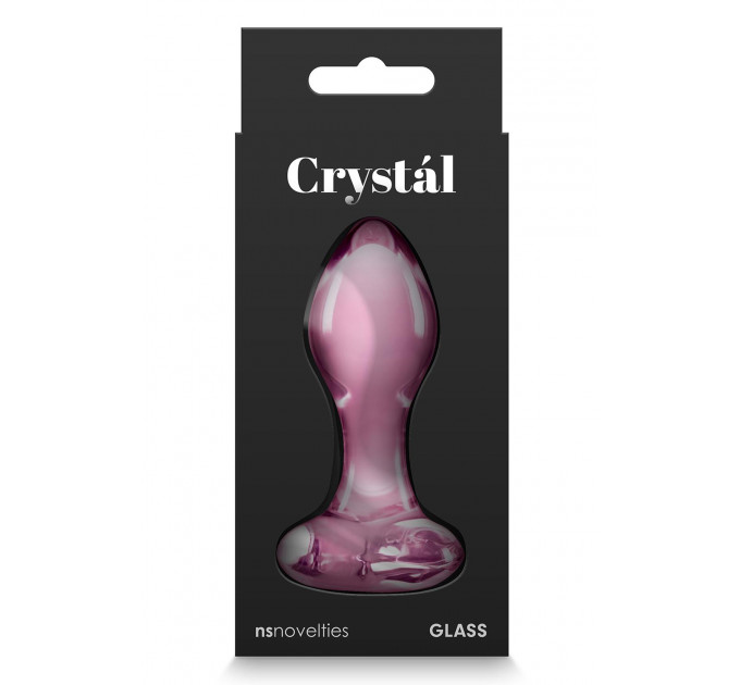 Стеклянная пробка NS Novelties CRYSTAL HEART PINK