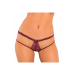 Трусики DIVE DEEP OPEN BACK PANTY BURGUNDY, S/M