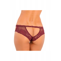 Трусики DIVE DEEP OPEN BACK PANTY BURGUNDY, S/M