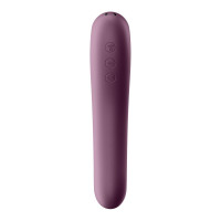 Вакуумний кліторальний стимулятор із вібрацією Satisfyer Dual Kiss, марсаловий