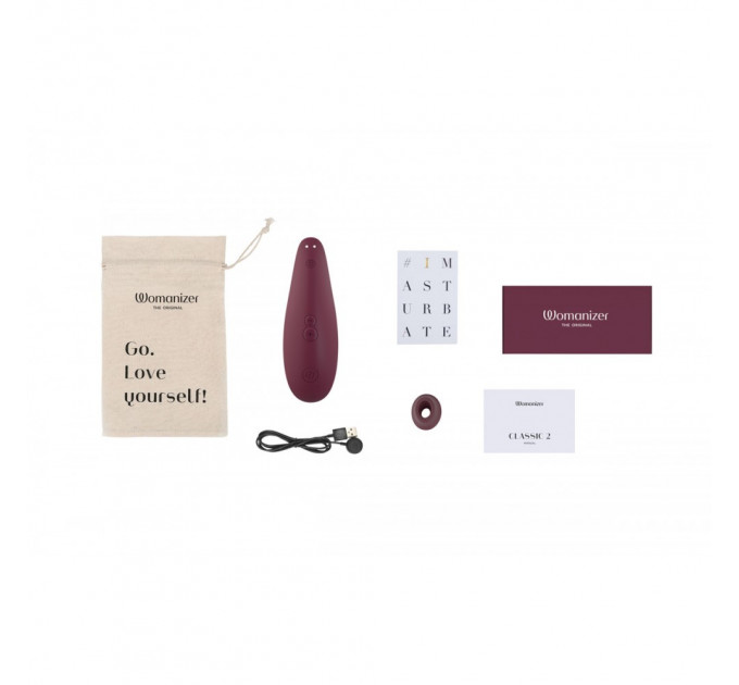 Вакуумный клиторальный стимулятор Womanizer Classic 2 Bordeaux