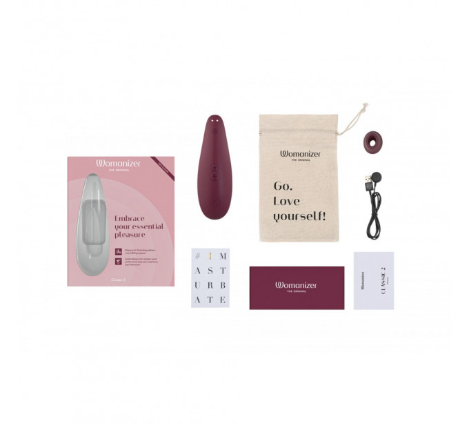 Вакуумный клиторальный стимулятор Womanizer Classic 2 Bordeaux