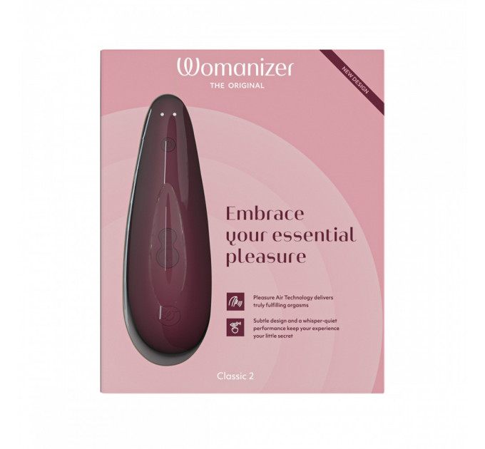 Вакуумный клиторальный стимулятор Womanizer Classic 2 Bordeaux