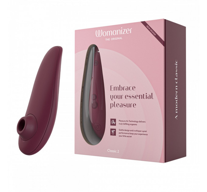 Вакуумный клиторальный стимулятор Womanizer Classic 2 Bordeaux