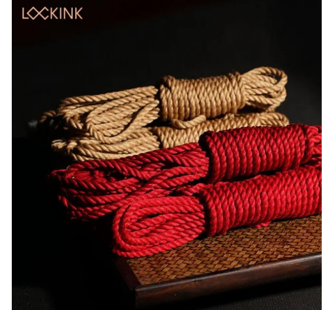 Веревка шибари Бежевая Sevanda Lockink, 8 м