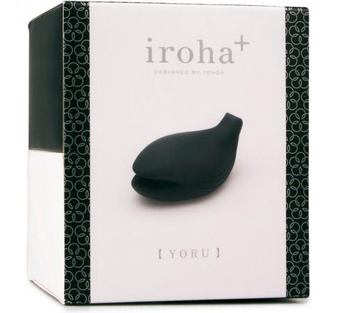 Вибратор для клитора в форме кита Iroha+ Yoru Tenga, медицинский силикон, черный