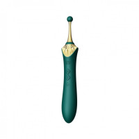 Вібратор двосторонній універсальний ZALO BESS2 Turquoise Green