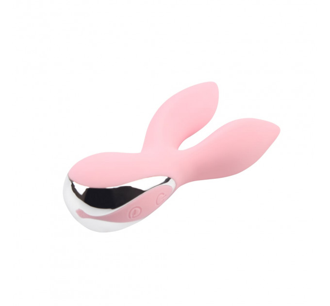 Вибратор с 2 отростками Chisa Aphrovibe Oh My Rabbit, нежно-розовый