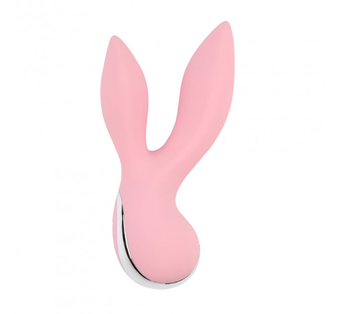 Вибратор с 2 отростками Chisa Aphrovibe Oh My Rabbit, нежно-розовый
