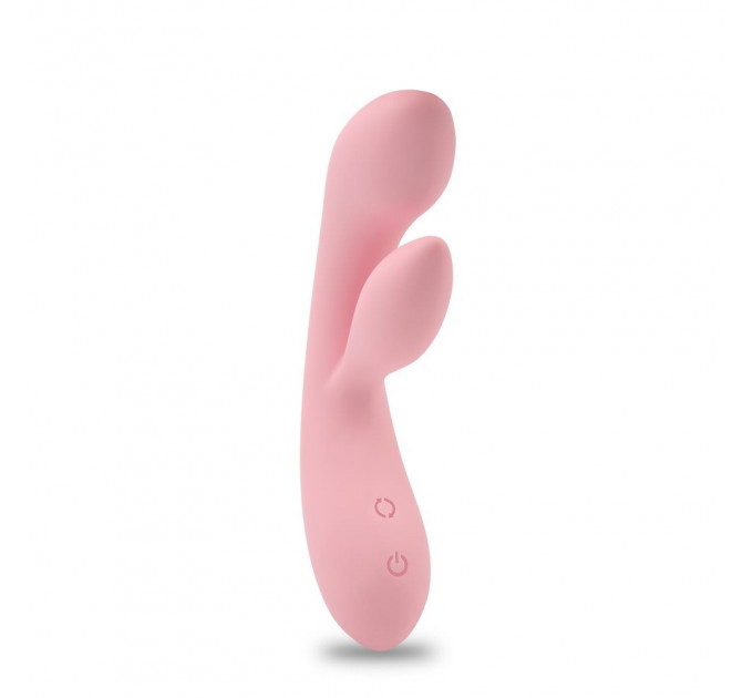 Вибратор с 2 отростками Chisa Aphrovibe Oh My Rabbit, нежно-розовый