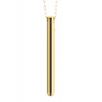 Віброкуля на ланцюжку Le Wand NECKLACE VIBE, металевий, золотий