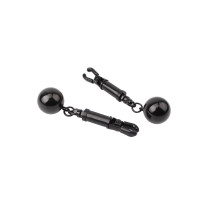 Затискачі для сосків Chisa Sins Inquisition Playful Weighted Nipple Clamps з грузиками, чорні