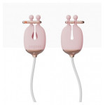 Зажимы для сосков с вибрацией Qingnan No.2 Vibrating Nipple Clamps Pink