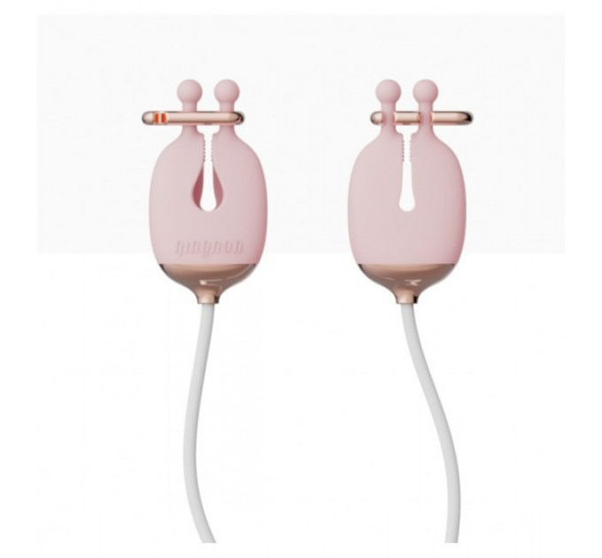 Зажимы для сосков с вибрацией Qingnan No.2 Vibrating Nipple Clamps Pink