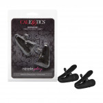 Зажимы на соски с вибрацией California Exotic Novelties, черные, 7 см