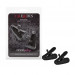 Зажимы на соски с вибрацией California Exotic Novelties, черные, 7 см