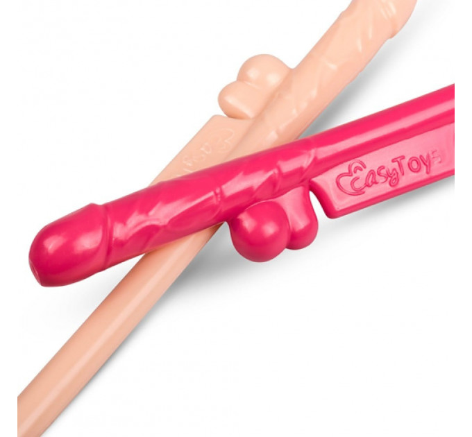 Соломинки для напоїв Easytoys, різнокольорові, 20 см, 10 шт.