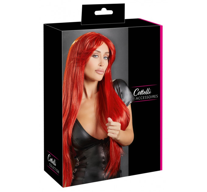Парик красный Long Straight Red Wig