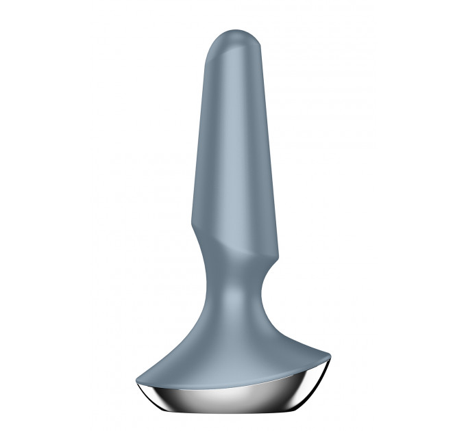 T360163 анальна пробка з функцією управління смартфоном SATISFYER PLUG-ILICIOUS 2 ICE BLUE, серый