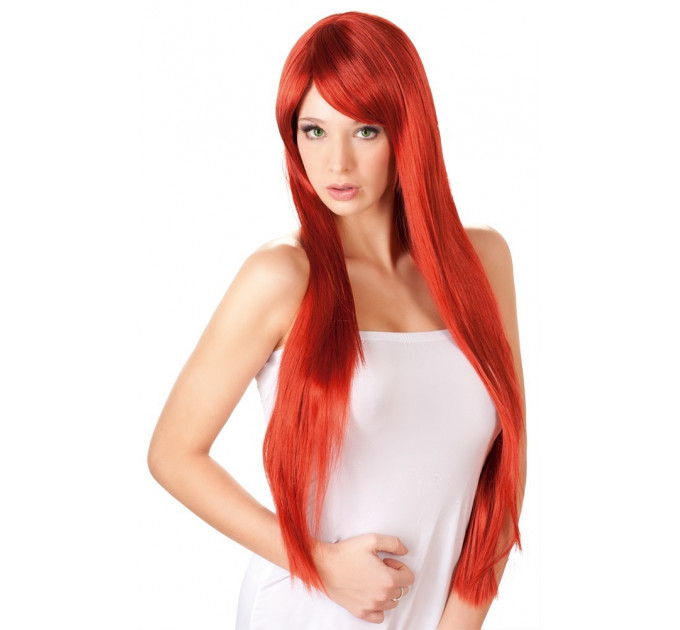 Парик красный Long Straight Red Wig